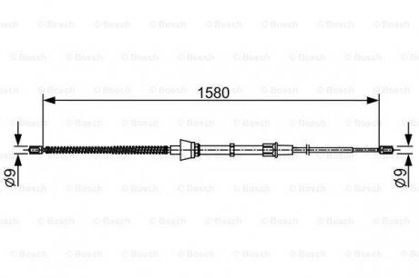 Тормозной трос Bosch 1987482446 (фото 1)