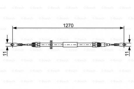 Тормозной трос Bosch 1987482501 (фото 1)