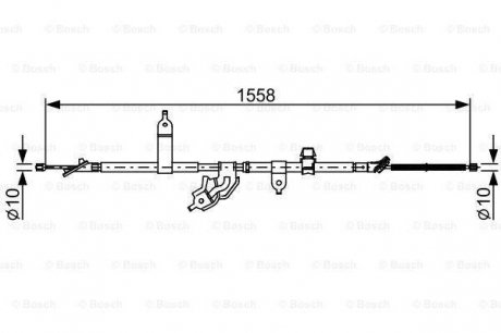 Тормозной трос Bosch 1987482512 (фото 1)