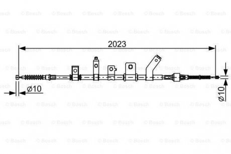 Тормозной трос Bosch 1987482515 (фото 1)