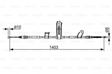 Тормозной трос Bosch 1987482522 (фото 1)