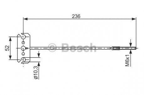 Тормозной трос Bosch 1987477226 (фото 1)