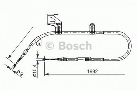 Гальмівний трос Bosch 1987477244 (фото 1)