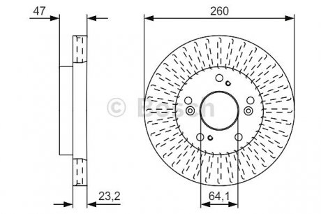 Тормозной диск Bosch 0986479U92 (фото 1)