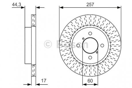 Тормозной диск Bosch 0986479U93 (фото 1)