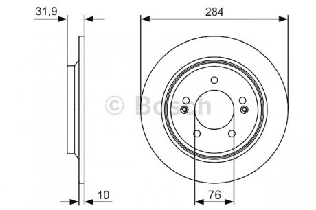 Тормозной диск Bosch 0986479V09 (фото 1)