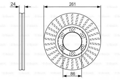 Тормозной диск Bosch 0986479053 (фото 1)