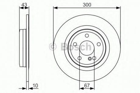 Тормозной диск Bosch 0986479A38 (фото 1)