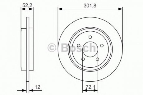 Тормозной диск Bosch 0986479A53 (фото 1)
