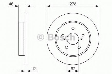 Тормозной диск Bosch 0986479752 (фото 1)