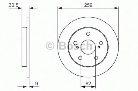 Гальмівний диск Bosch 0986479765 (фото 1)