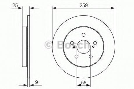 Тормозной диск Bosch 0986479721 (фото 1)