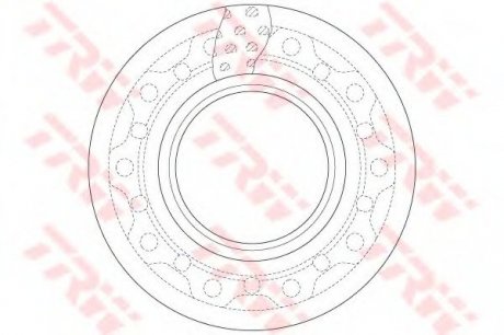 Гальмівний диск TRW DF5017S (фото 1)