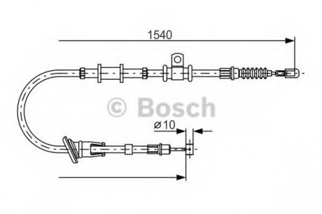 Трос тормозной Bosch 1987482065 (фото 1)