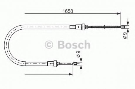 Трос тормозной Bosch 1987482234 (фото 1)