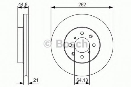 Тормозной диск Bosch 0986479R80 (фото 1)