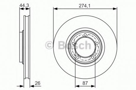 Тормозной диск Bosch 0986479S79 (фото 1)