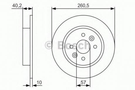 Тормозной диск Bosch 0986479S85 (фото 1)