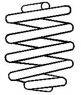 Пружина задняя Sachs 996 511 (фото 1)
