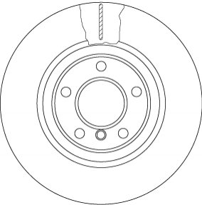 Тормозной диск TRW DF6616S (фото 1)