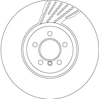 Тормозной диск TRW DF6613S (фото 1)