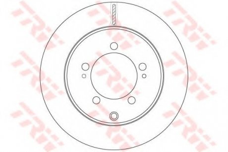 Тормозной диск TRW DF6274 (фото 1)