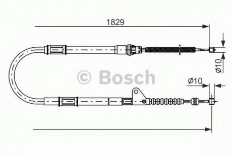 Тормозной трос Bosch 1987477545 (фото 1)