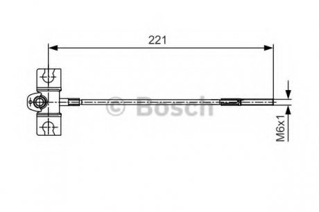 Трос тормозной Bosch 1987477913 (фото 1)