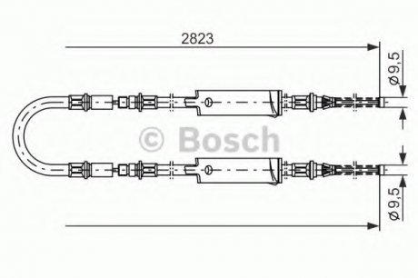 Тормозной трос Bosch 1987477369 (фото 1)