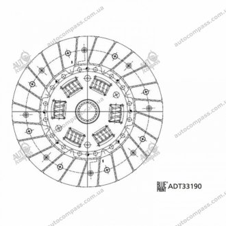 Диск сцепления BluePrint ADT33190 (фото 1)