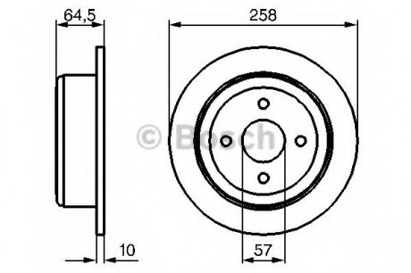 Тормозной диск Bosch 0986479220 (фото 1)