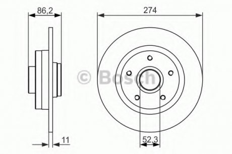 Тормозной диск Bosch 0986479682 (фото 1)