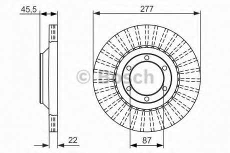 Тормозной диск Bosch 0986479702 (фото 1)