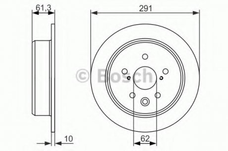 Диск гальмівний Bosch 0986479657 (фото 1)