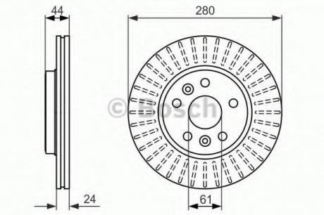 Тормозной диск Bosch 0986479611 (фото 1)