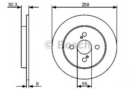 Тормозной диск Bosch 0986479420 (фото 1)