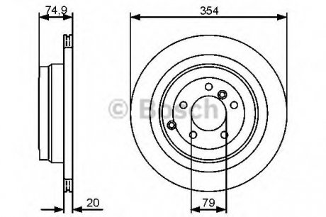 Тормозной диск Bosch 0986479479 (фото 1)
