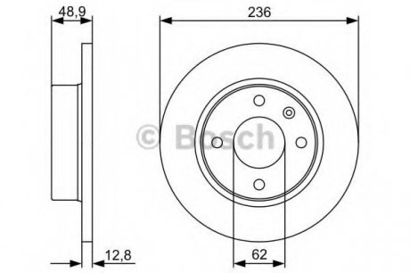 Тормозной диск Bosch 0986479491 (фото 1)