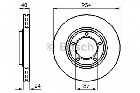 Тормозной диск Bosch 0986478663 (фото 1)