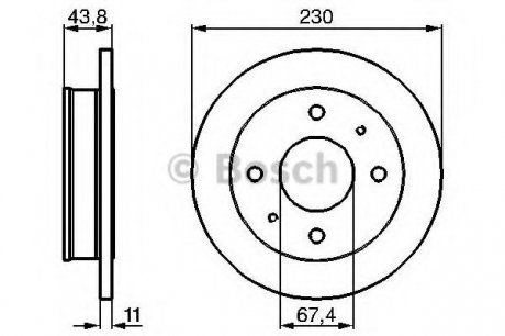 Тормозной диск Bosch 0986478727 (фото 1)