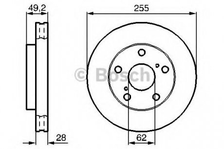 Тормозной диск Bosch 0986478726 (фото 1)