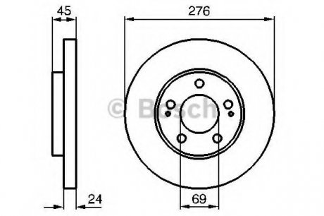 Тормозной диск Bosch 0986479035 (фото 1)