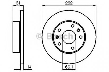 Тормозной диск Bosch 0986478991 (фото 1)