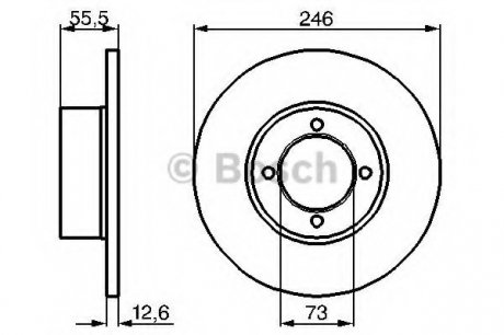 Тормозной диск Bosch 0986478082 (фото 1)