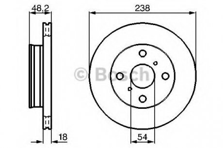 Тормозной диск Bosch 0986478385 (фото 1)