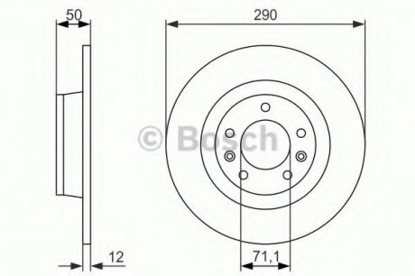 Тормозной диск Bosch 0986479311 (фото 1)