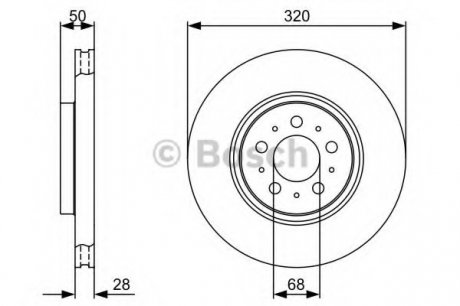 Тормозной диск Bosch 0986479321 (фото 1)