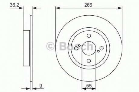 Тормозной диск Bosch 0986479335 (фото 1)