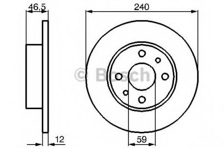 Тормозной диск Bosch 0986478353 (фото 1)