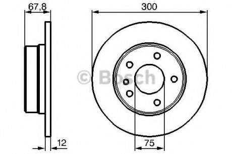 Тормозной диск Bosch 0986478322 (фото 1)